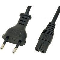 Шнур сетевой Rexant 3м 2x0.75мм² черный картинка 